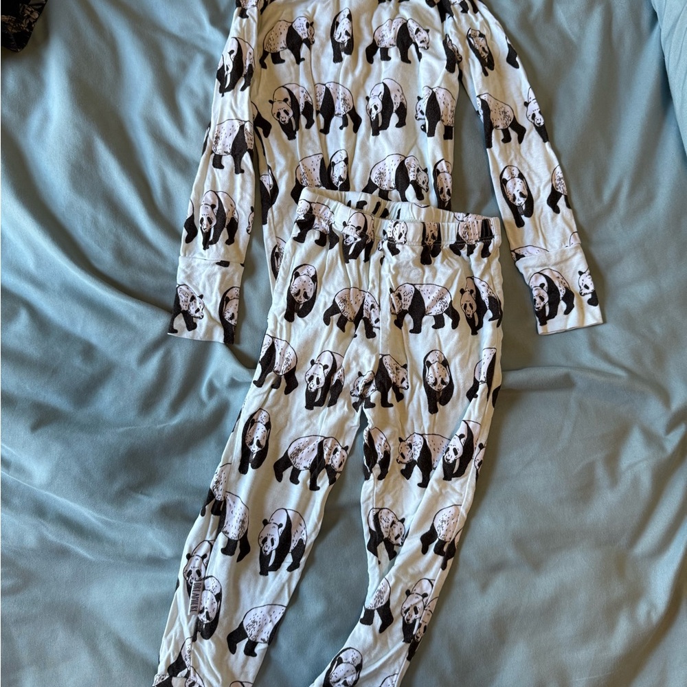 Panda Print Kids Pajama Set